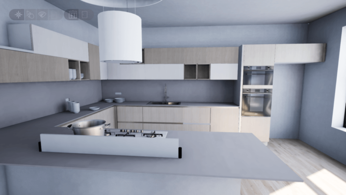 Progettazione arredamento Roma design con render gratuito